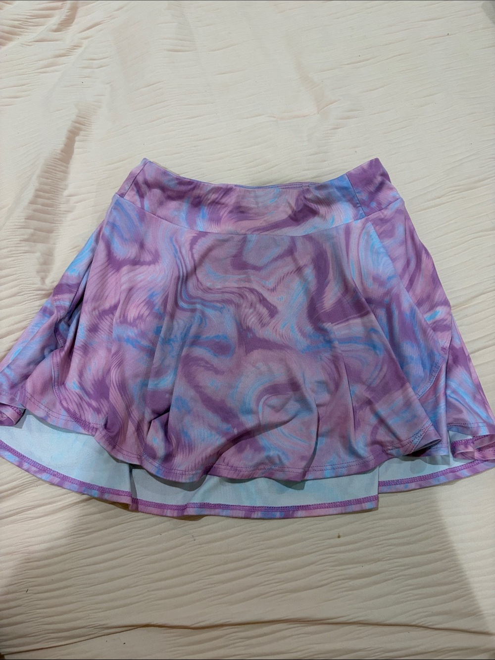 all in motion purple and blue swirl skirt girls M (8)